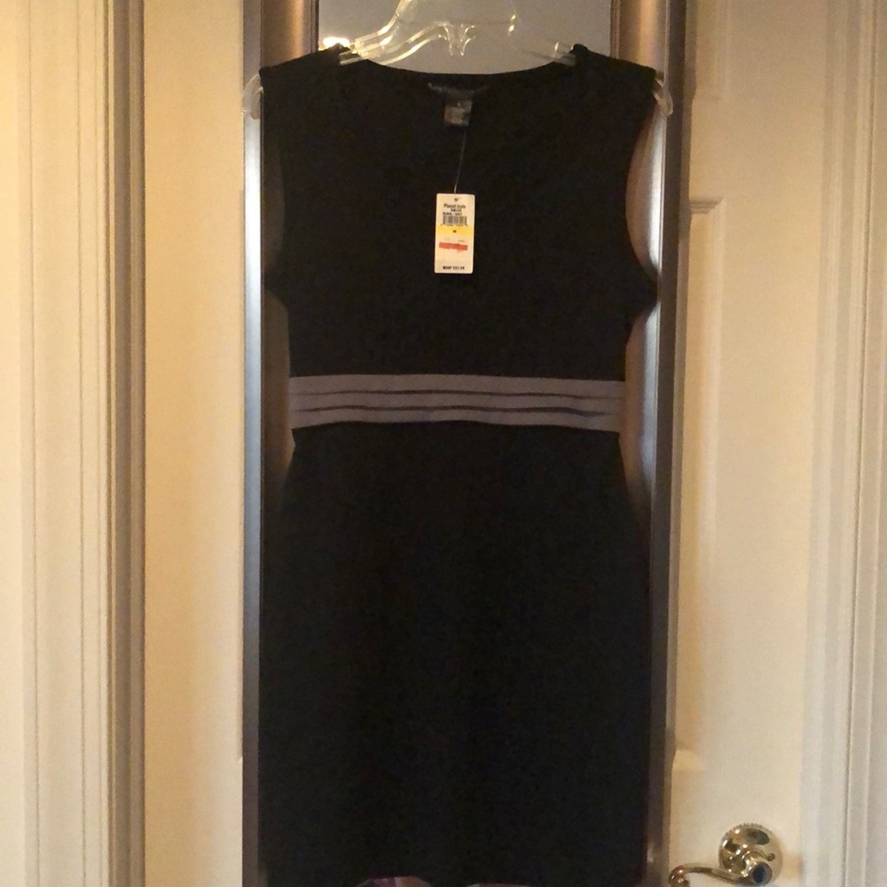 Macy’s Planet Gold Couture Black Dress